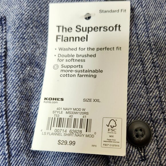 Somona Supersoft Flannel Button Up Shirt - Picture 2 of 5